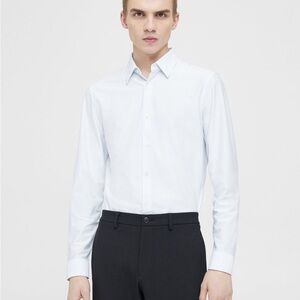 White Stripped Theory Shirt